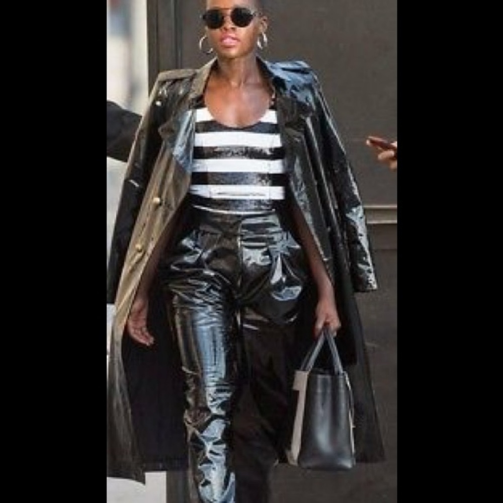 NWT Who What Wear Plus Size Patent Paper Pant 24W